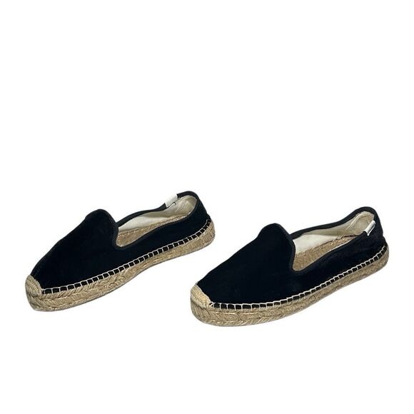 Soludos - Women’s Espadrilles, ‘The Smoking Slipper’ Velvet, Flat - Black Size 8 - Picture 16 of 16